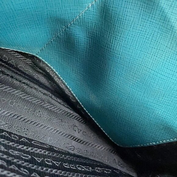 PRADA 2way Handbag Saffiano LeatherLeather Green BL0837 - Picture 14 of 16